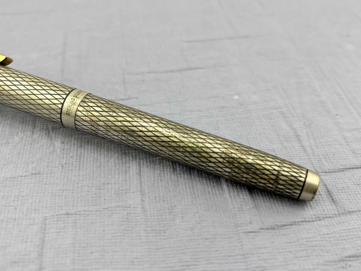 Sheaffer’s Imperial crossed lines sterling silver 925 - Fountain Pen