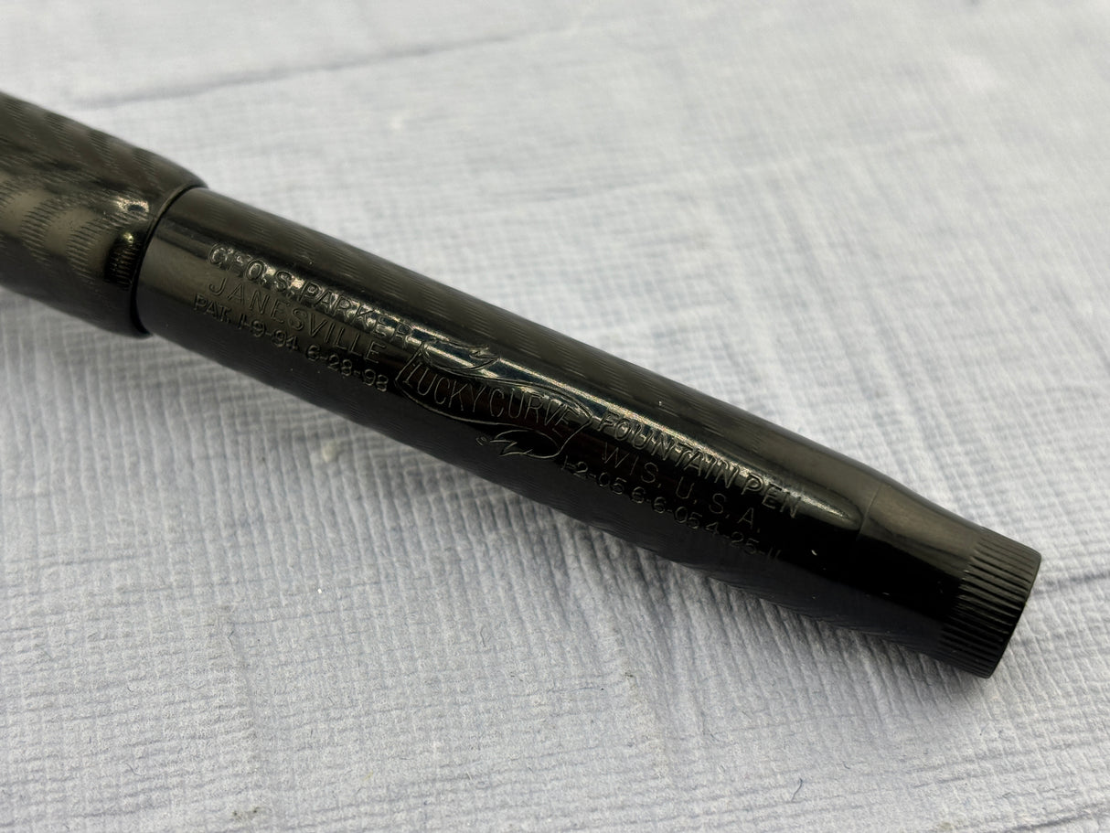 Parker Jack Knife chased 20 1/2 Nice Flex Nib - Fountain Pen