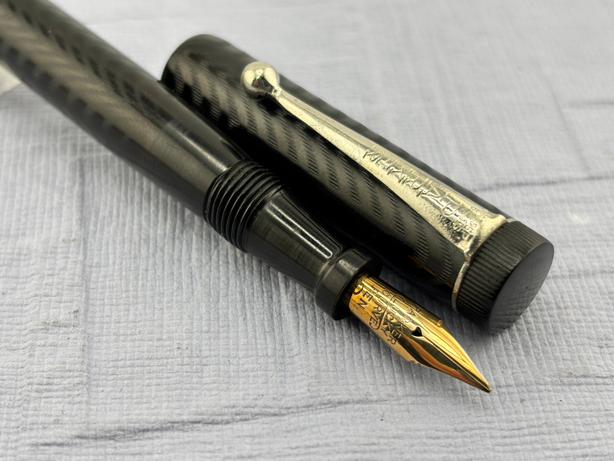 Parker Jack Knife chased 20 1/2 Nice Flex Nib - Fountain Pen