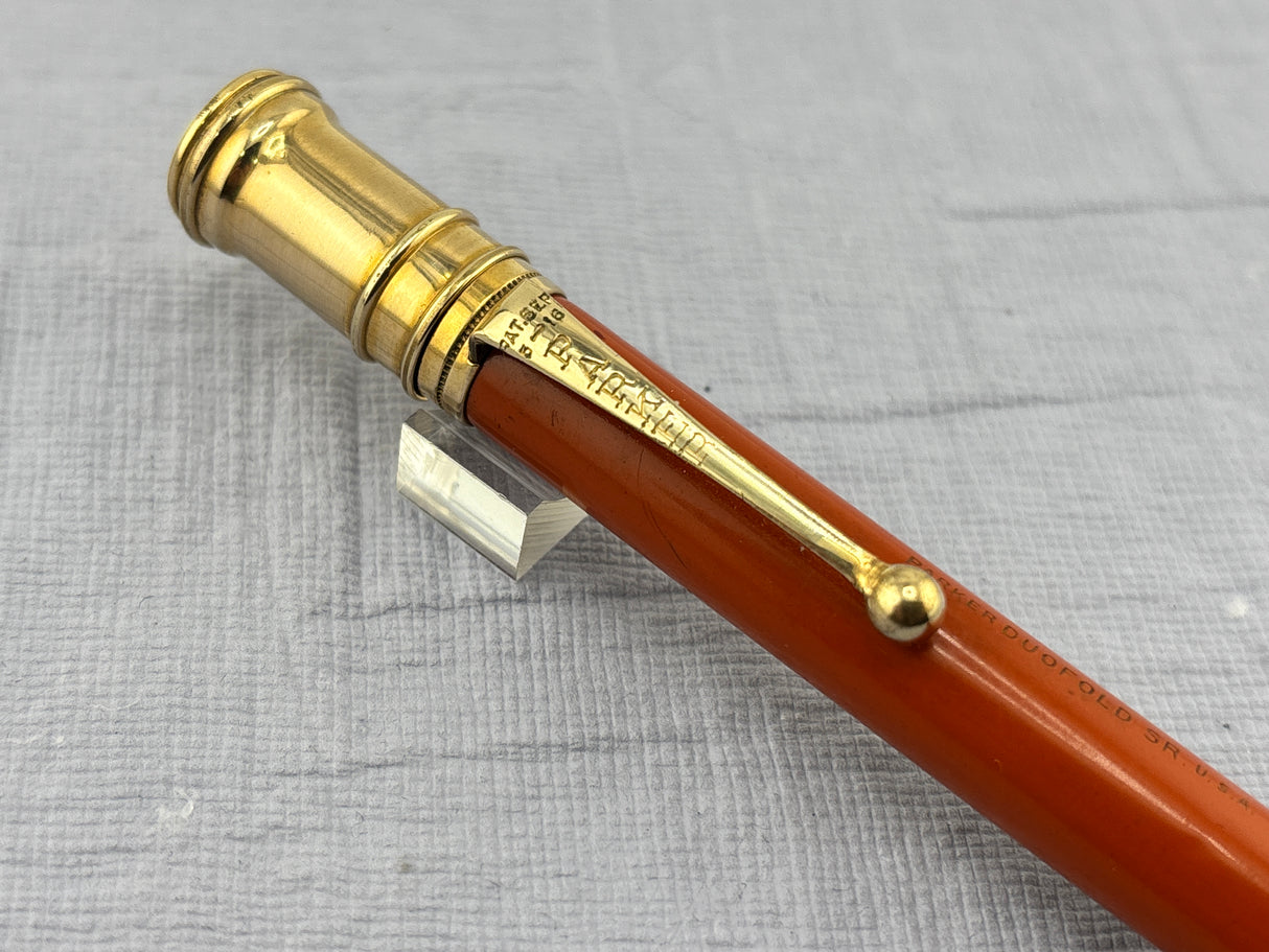 Parker Duofold Senior Orange Pencil - Mechanical Pencil