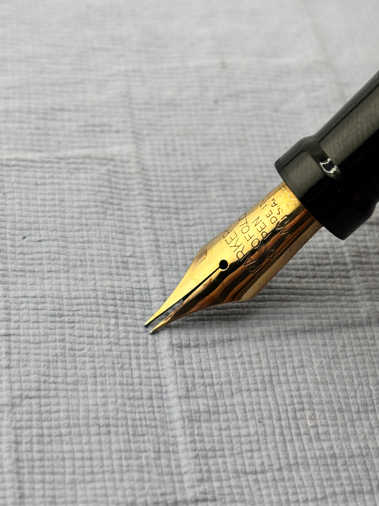 Parker Duofold Senior Orange " big brother " Good flexible nib ! - Fountain Pen