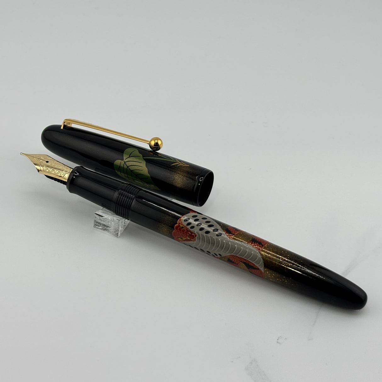 Namiki Yukari Maki-e King Cobra Limited Edition Fountain Pen - Medium 18kt Gold Nib