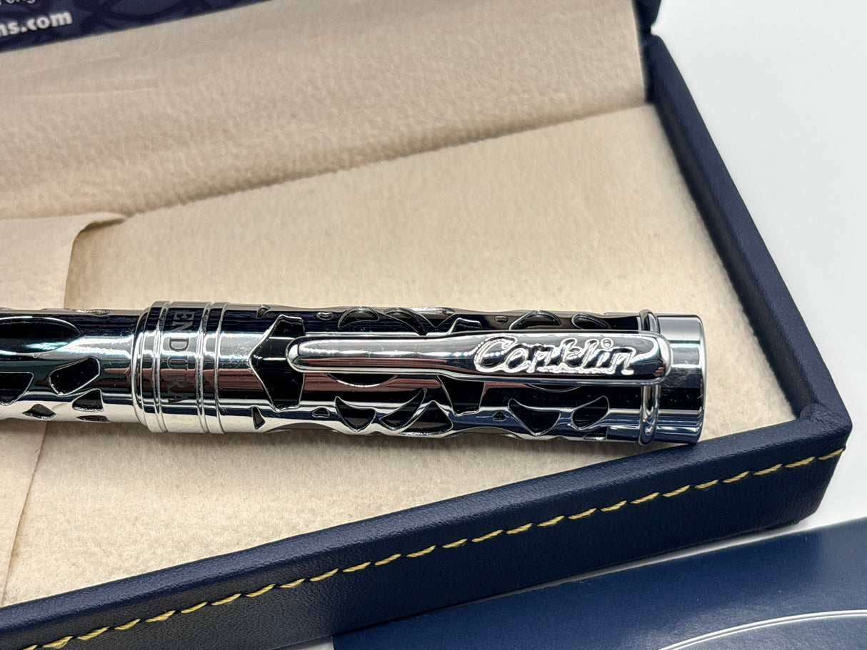 Conklin Endura Deco Crest Black / chrome - Fountain Pen
