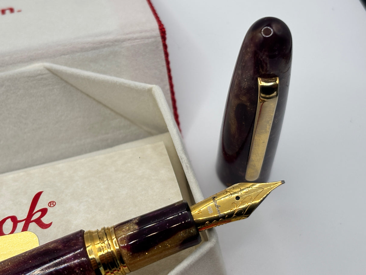 Esterbrook Estie Scribe Oversize Aqua Gold - Fountain Pen