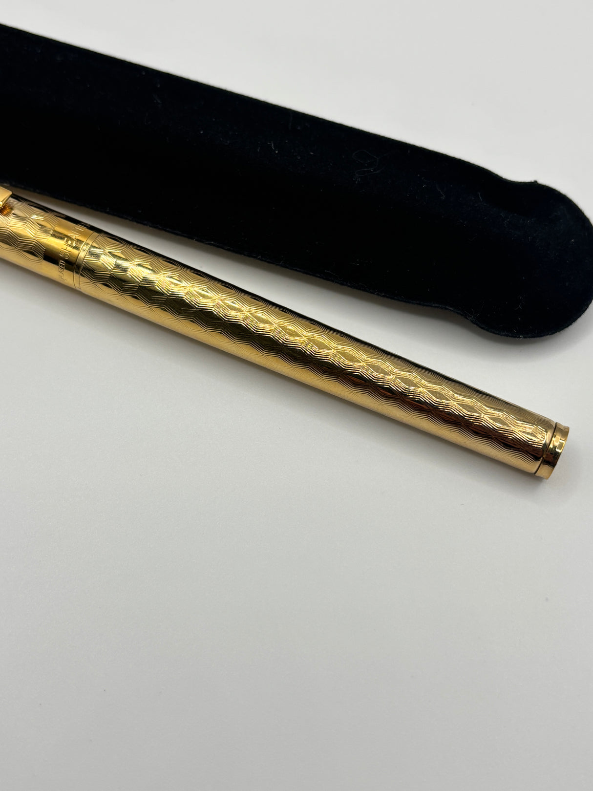 Sheaffer Fashion Gold Electroplated chased superb pen ! - Roller Ball Made in USA