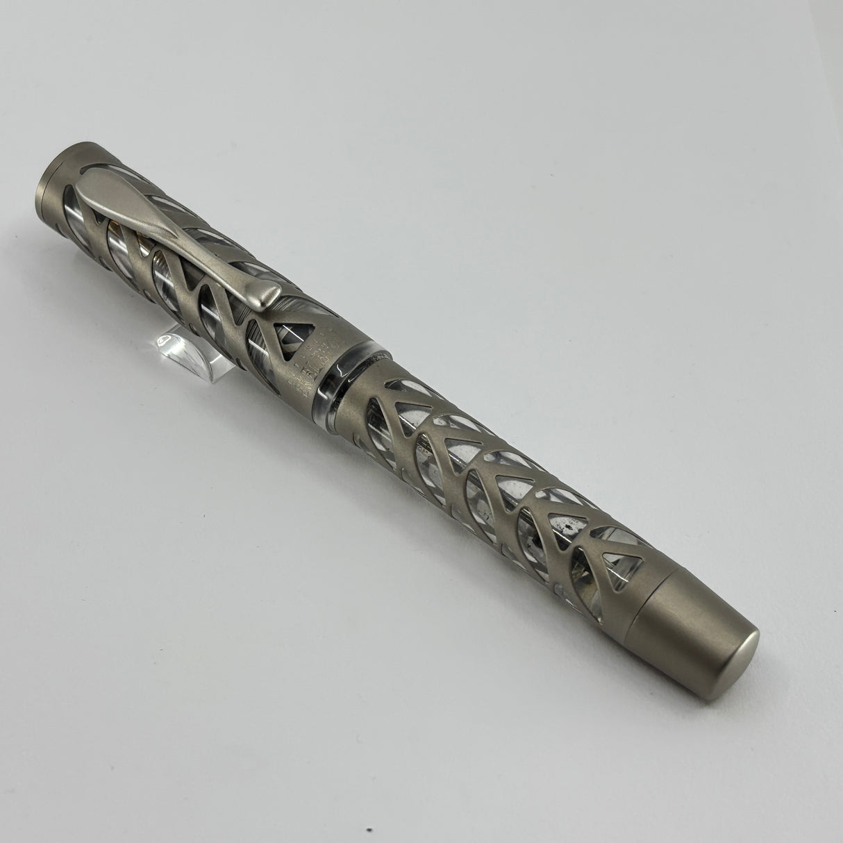 Visconti Titanium Skeleton Limited Edition Fountain Pen - Fine 18kt Gold Nib