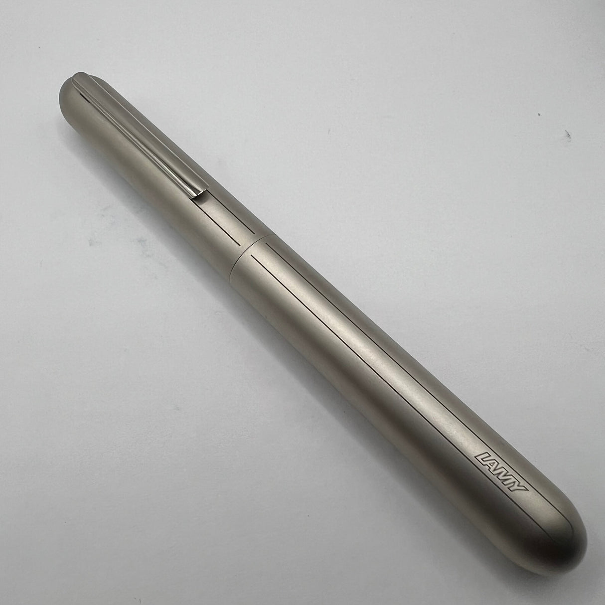 Lamy Dialog 3 Palladium Plated Finish, Retractable Nib Fountain Pen - Medium 14kt Gold Nib