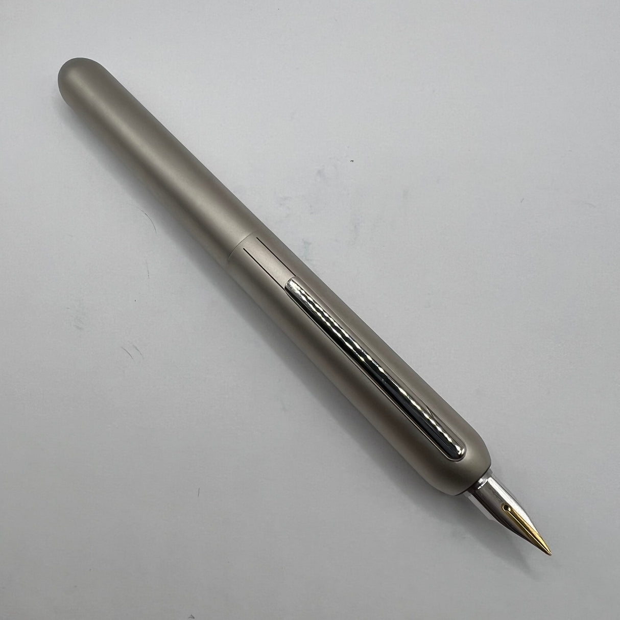 Lamy Dialog 3 Palladium Plated Finish, Retractable Nib Fountain Pen - Medium 14kt Gold Nib