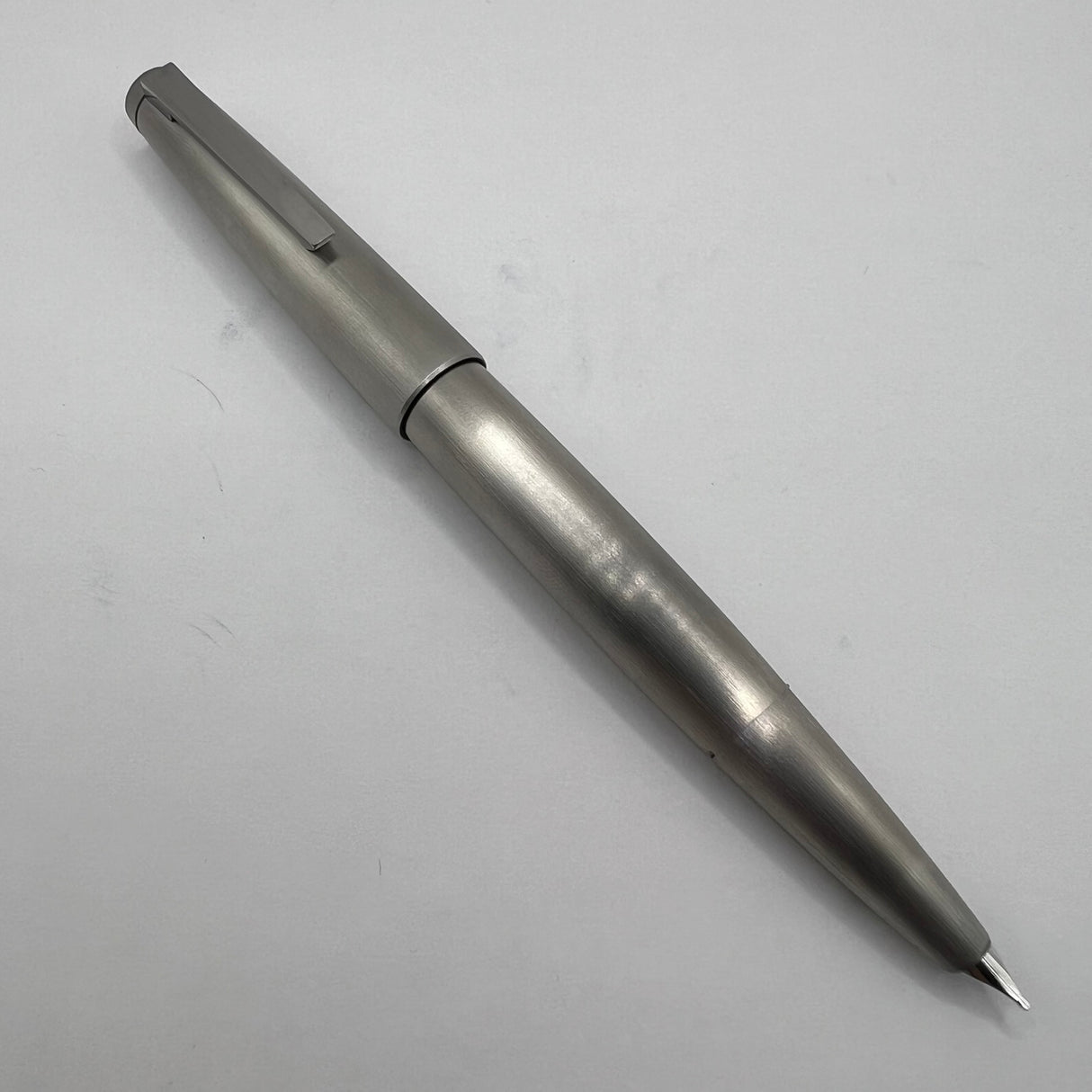 Lamy #2000 Matte Brushed Stainless Steel Fountain Pen - Fine 14kt Gold Nib