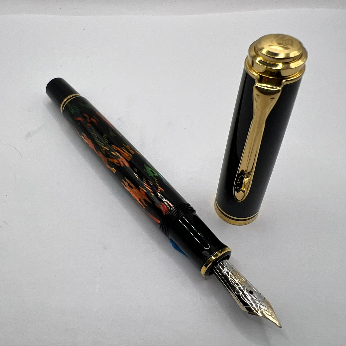 Pelikan M600 Art Collection Glauco Cambon Fountain Pen - Fine 14kt Gold Nib