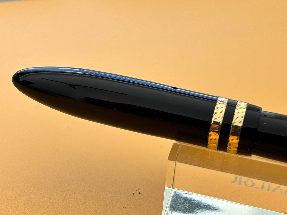 Sheaffer Balance Lifetime Black Uncommon Double Band cap - Fountain Pen
