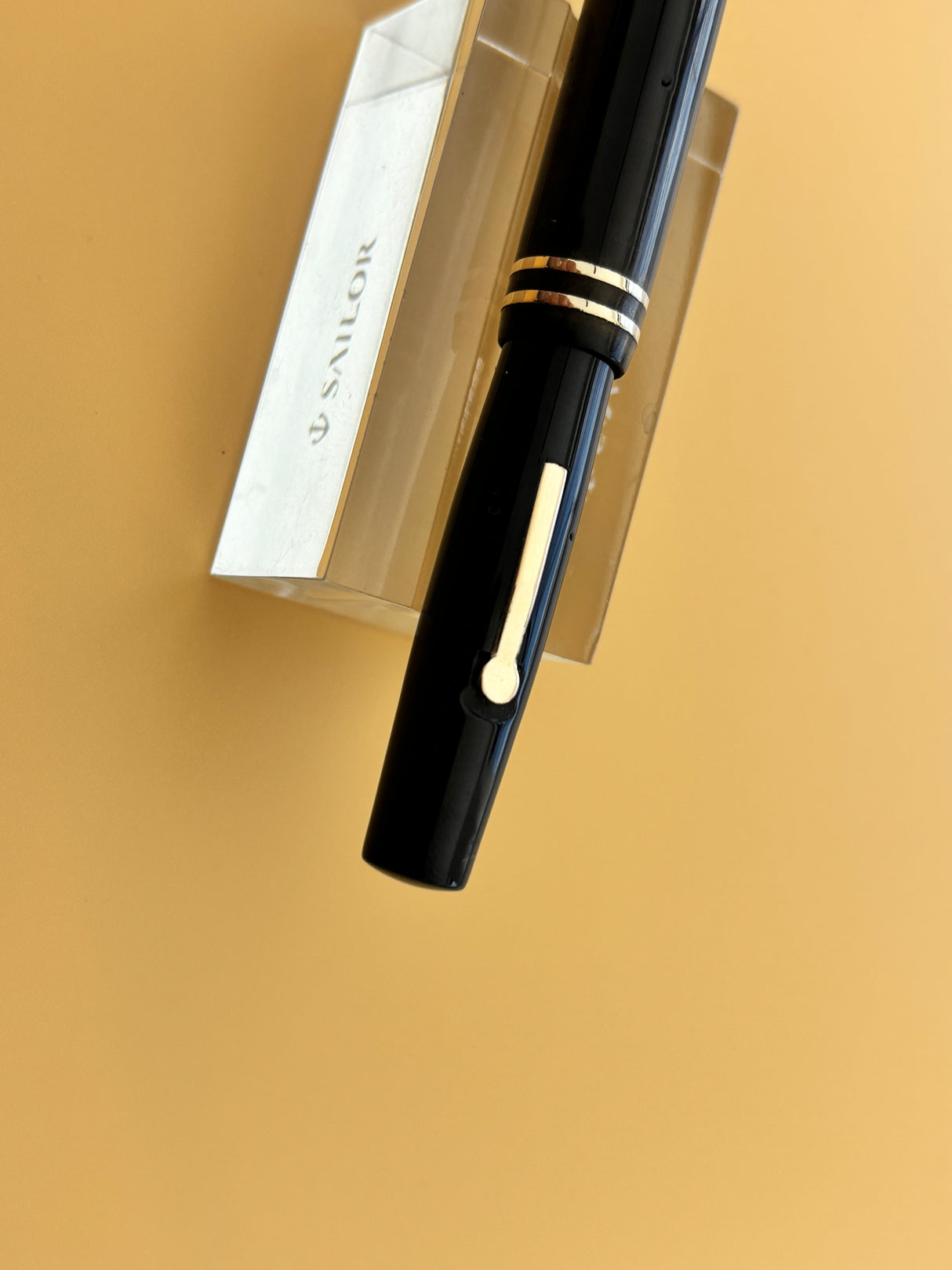 Wahl Eversharp Signature Ring Top Black Hard Rubber - Fountain Pen