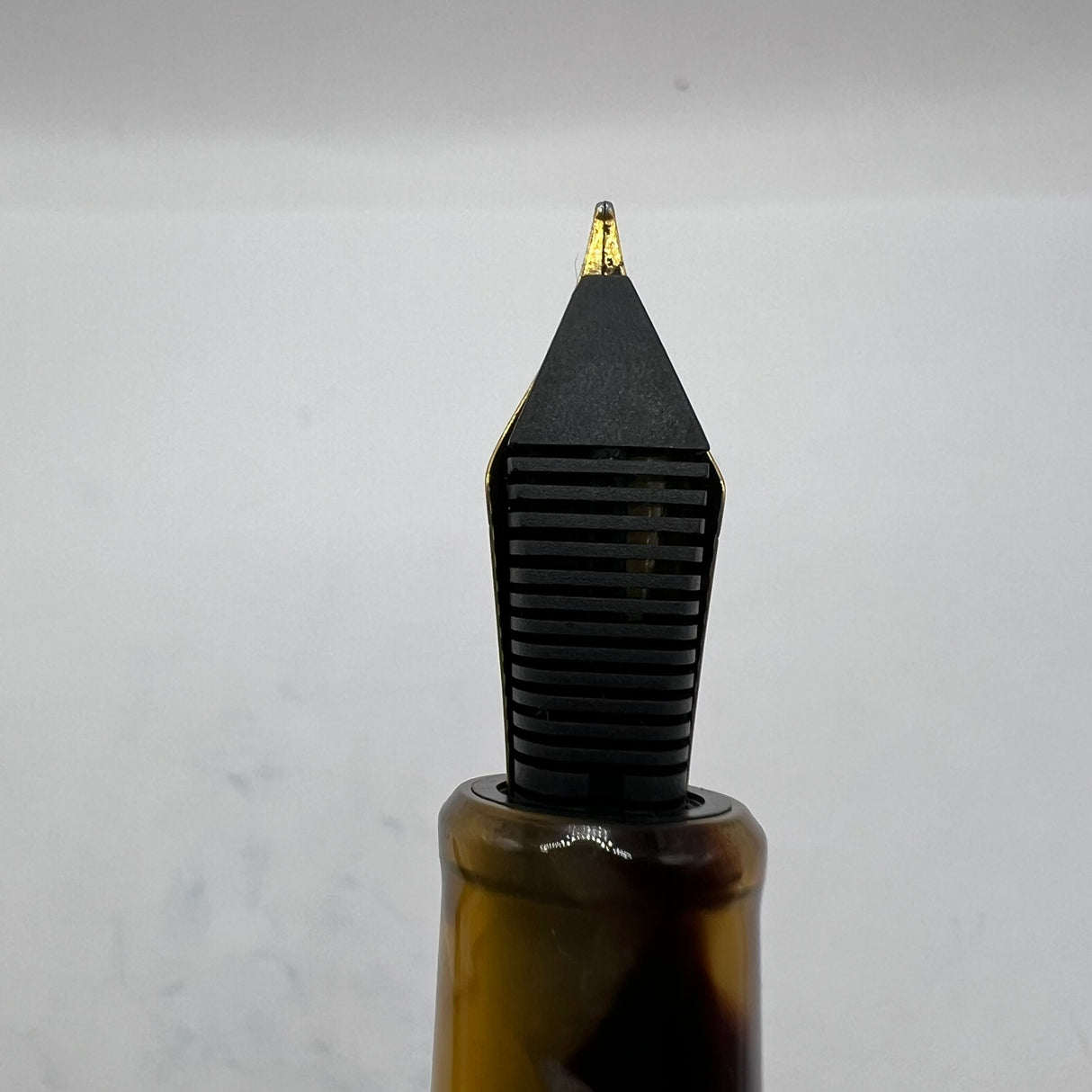 Esterbrook Estie Tortoise Regular Size Fountain Pen - Fine Gold-Plated Nib