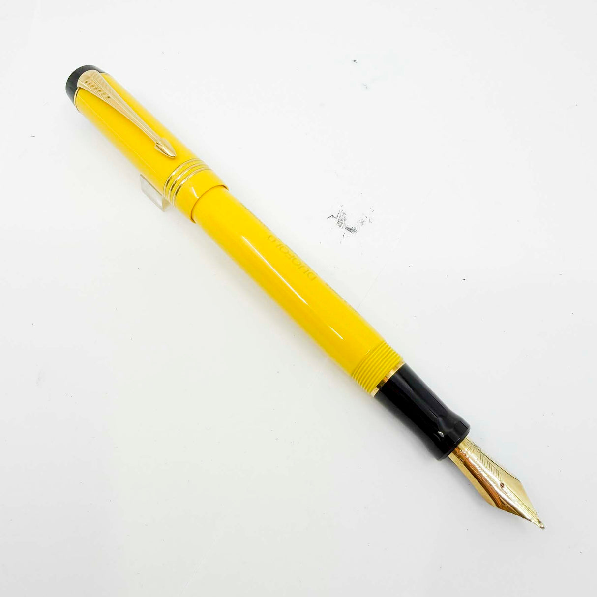 Parker Duofold Centennial Mandarin Yellow Limited Edition Fountain Pen - Medium 18kt Gold Nib