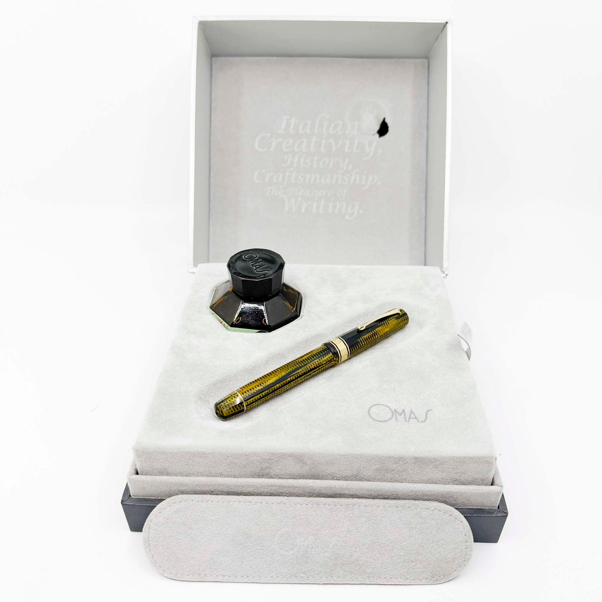 OMAS Original Arte Italiana Paragon "Vintage" Burkina Celluloid Limited Edition Fountain Pen - #49/80 - Fine "Extra Fleassible" 14Kt Gold Nib - One of the Most Desirable OMAS Celluloids and Nibs!