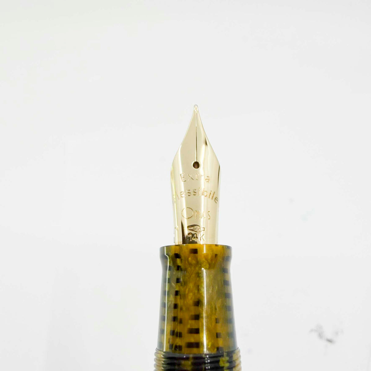 OMAS Original Arte Italiana Paragon "Vintage" Burkina Celluloid Limited Edition Fountain Pen - #49/80 - Fine "Extra Fleassible" 14Kt Gold Nib - One of the Most Desirable OMAS Celluloids and Nibs!