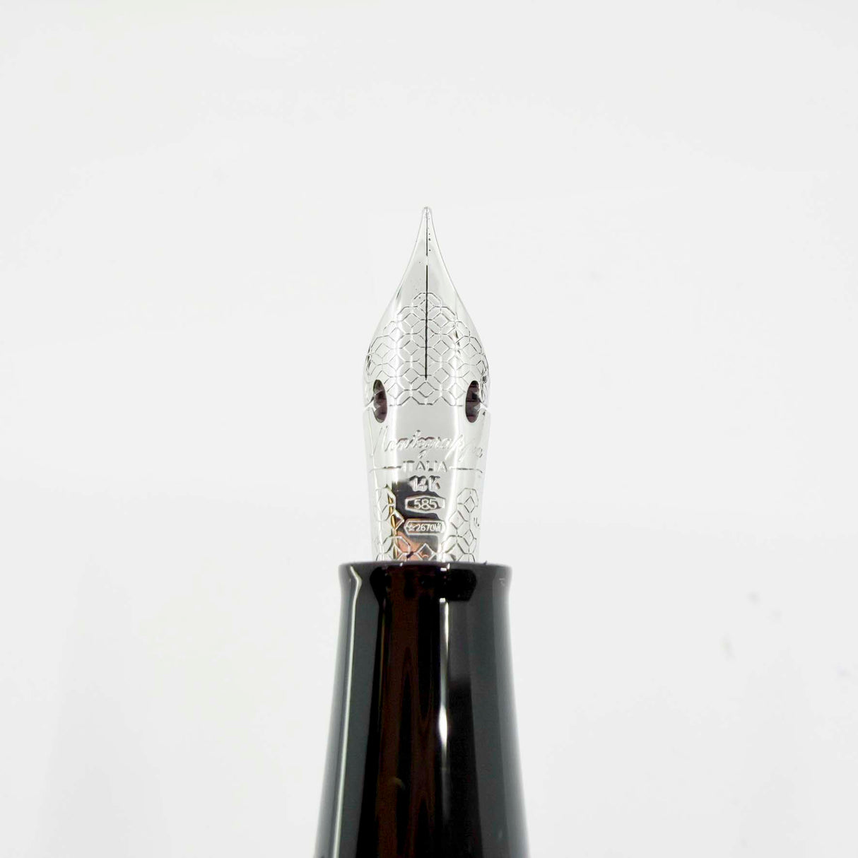Montegrappa Miya 450 Lustrous Orange Celluloid Limited Edition Fountain Pen - Flexible Fine 14kt Gold Nib
