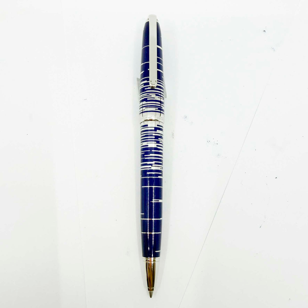 Cartier Constellation Limited Edition Blue Laque & Platinum Plated Ballpoint Pen - LE# 690/1847