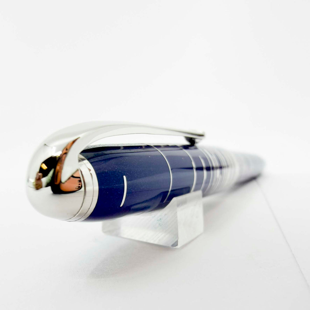 Cartier Constellation Limited Edition Blue Laque & Platinum Plated Ballpoint Pen - LE# 690/1847