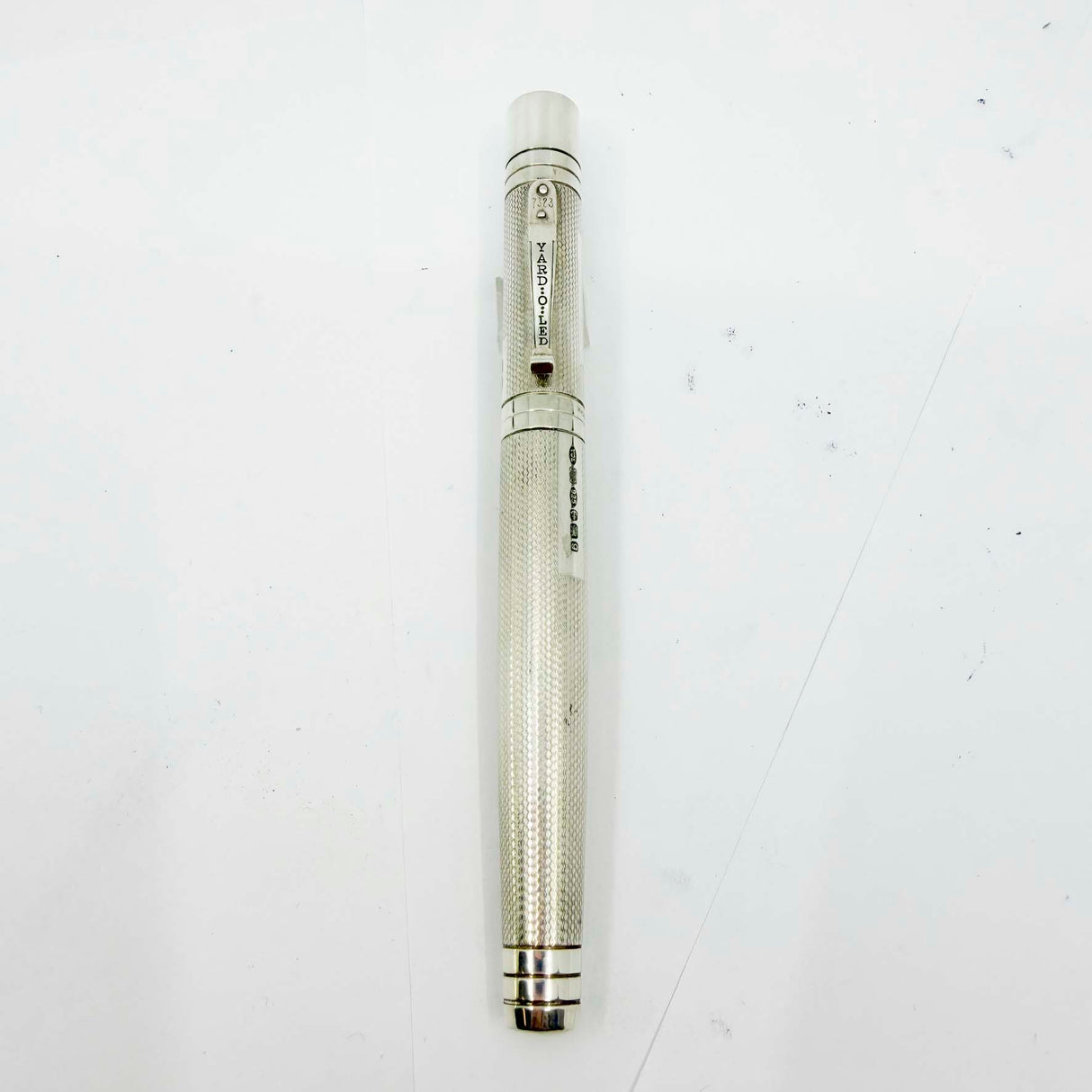 Yard-o-Led Sterling Silver Viceroy Grand Barley Fountain Pen - Broad 18kt Gold Nib