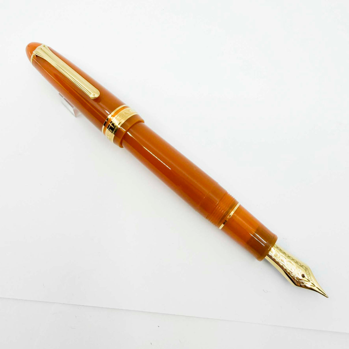 Sailor 1911L Large Butterscotch Limited Edition Fountain Pen (Only 100 of each Size Made-Fountain Pen Hospital Exclusive) - Broad 21kt Gold Nib