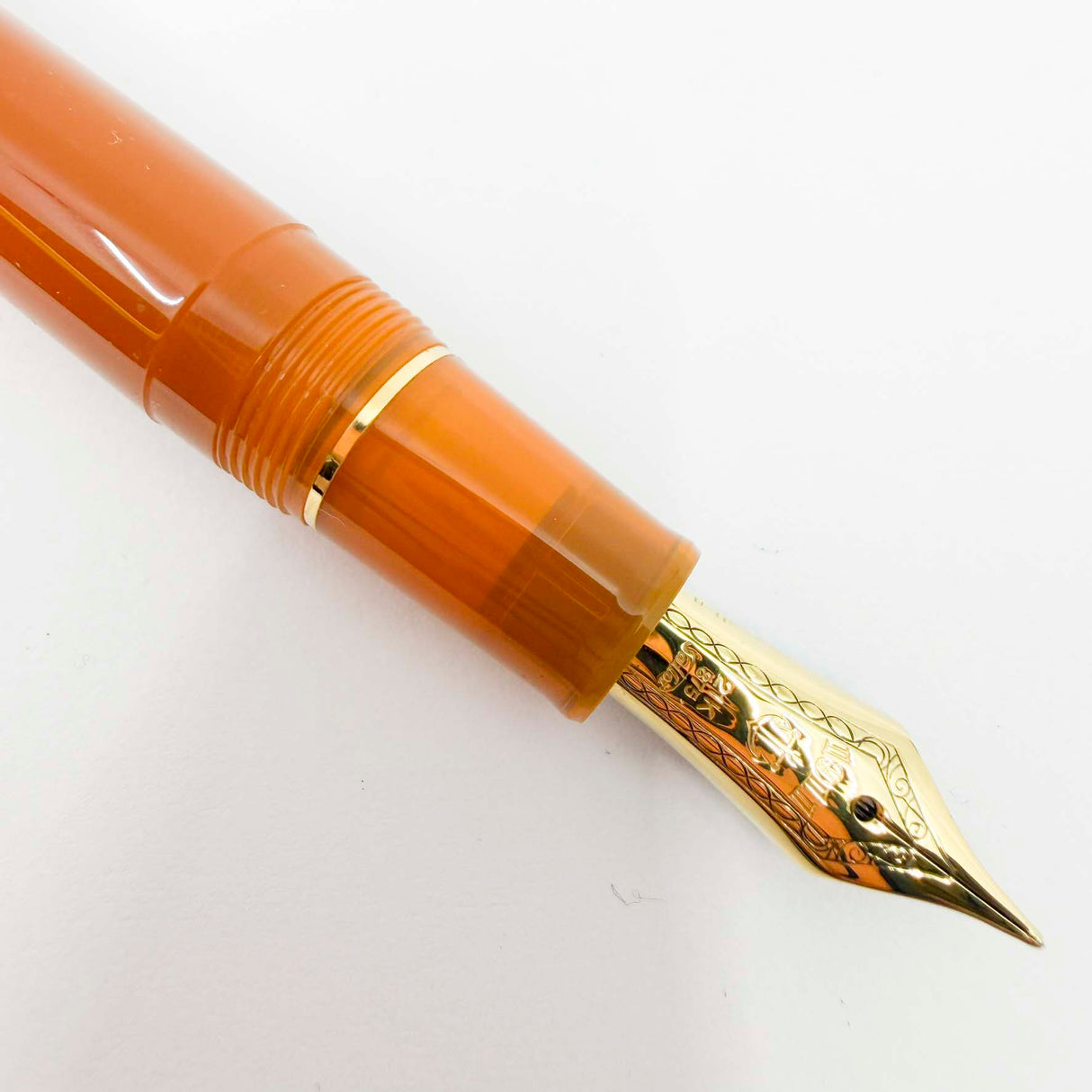 Sailor 1911L Large Butterscotch Limited Edition Fountain Pen (Only 100 of each Size Made-Fountain Pen Hospital Exclusive) - Broad 21kt Gold Nib