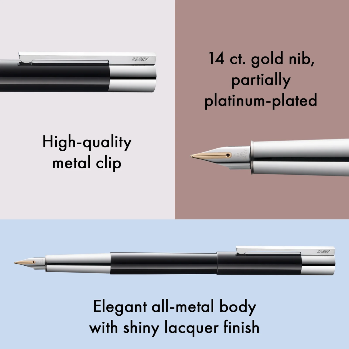 LAMY Scala Pianoblack Fountain Pen Collection