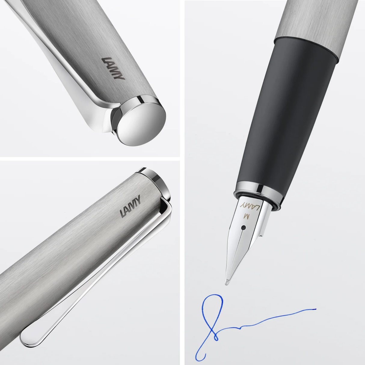 LAMY Studio Stainless Steel Brushed Fountain Pen Collection