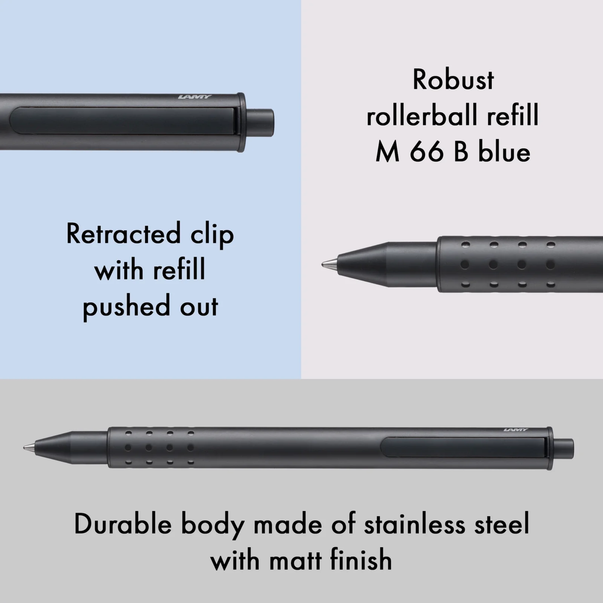 LAMY Swift Matte Black Rollerball Pen Collection