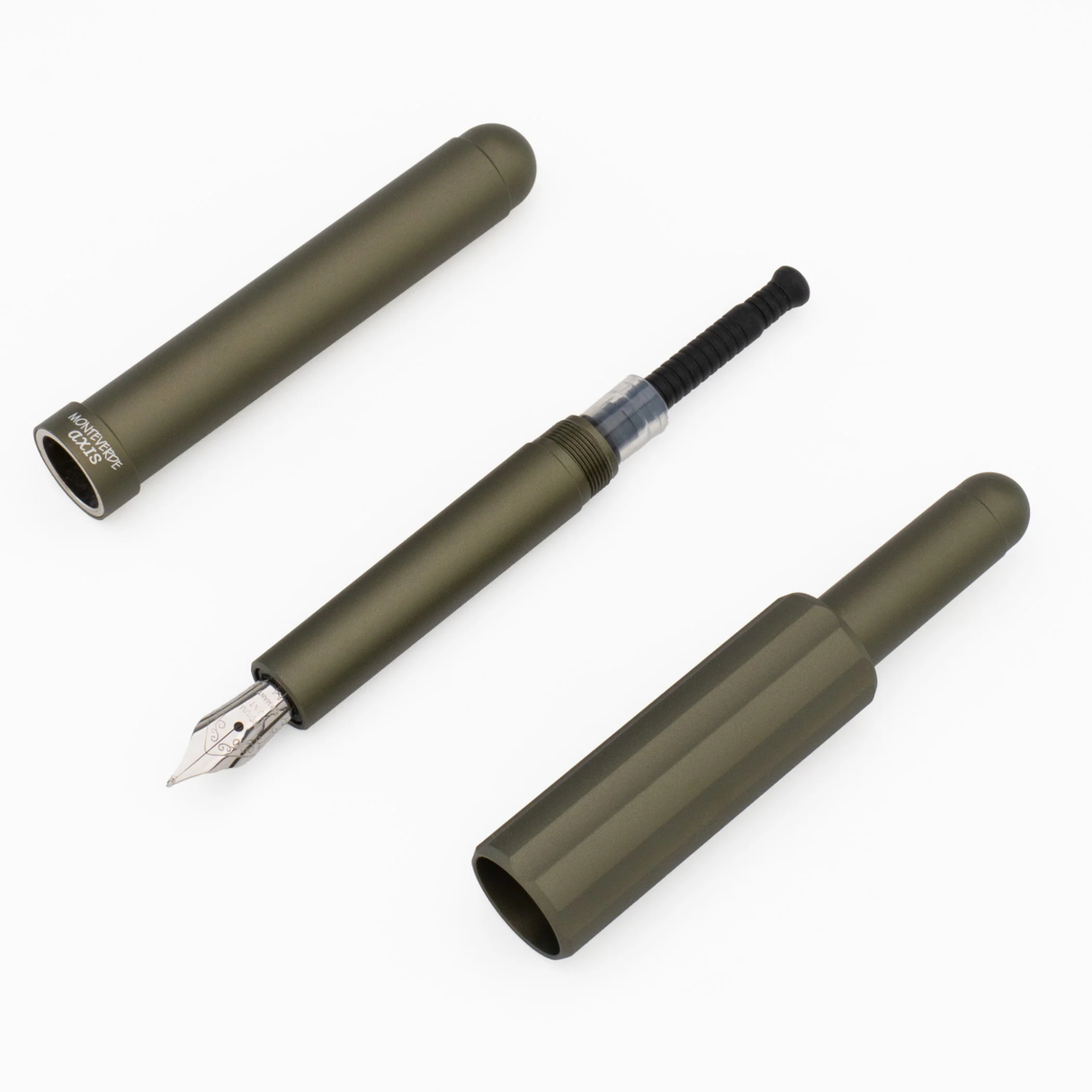 Monteverde USA Axis Matte Olive Fountain Pen Collection