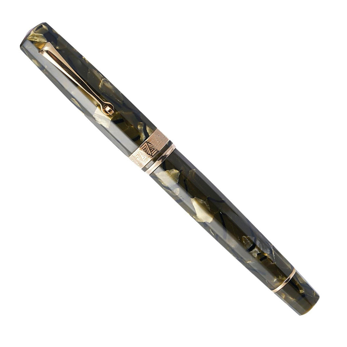 OMAS Paragon Fountain Pen Saft Green Rose Trim