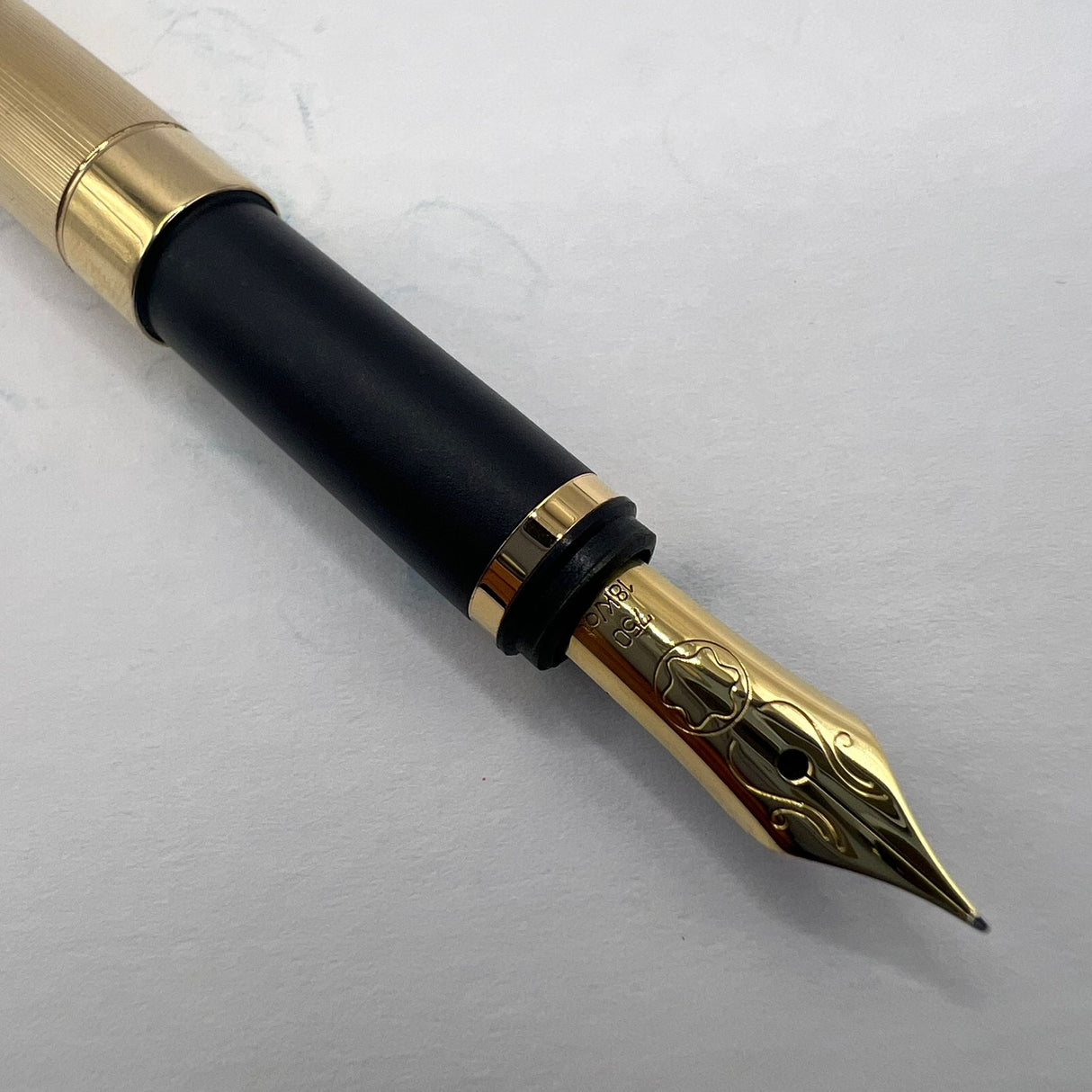 Montblanc Noblesse 18k nib Gold plated Fountain Pen - circa 1980