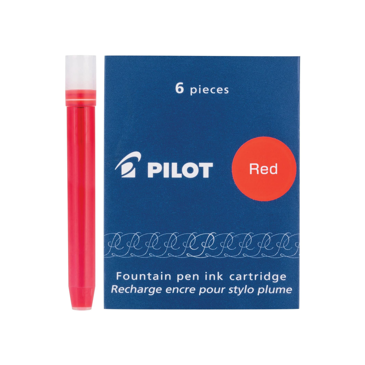 Pilot Ink Cartridges in Red (Pack of 6)