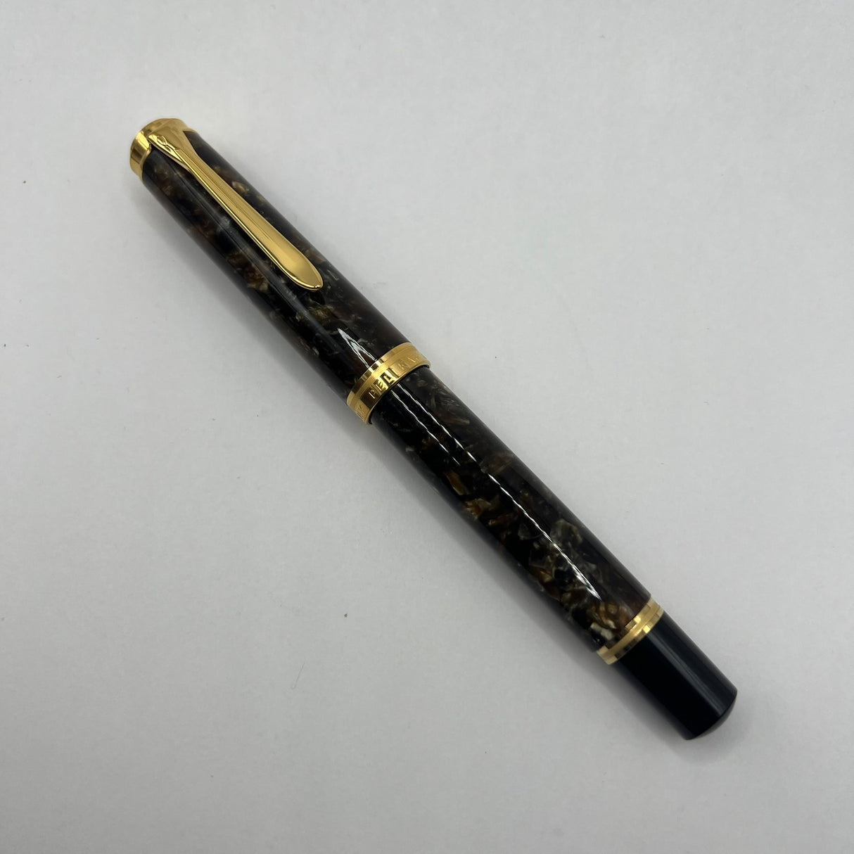 Pelikan Souveran Renaissance Brown M1000 Fountain Pen - Very Flexible Fine 18kt Gold Nib