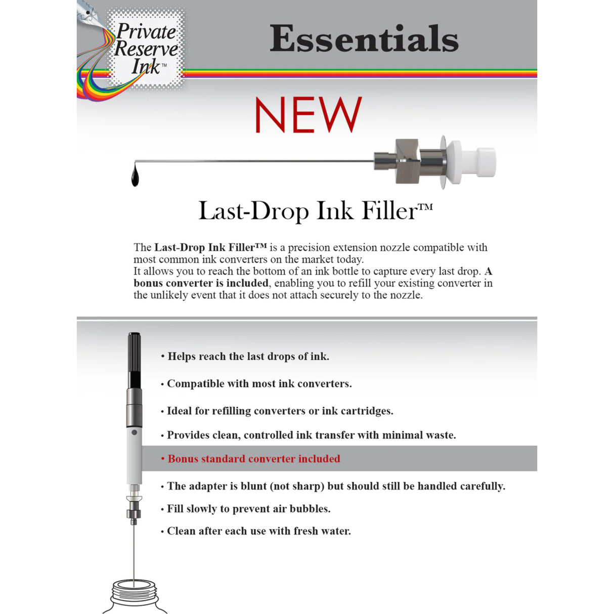Private Reserve Ink Essentials: Last Drop Ink Filler