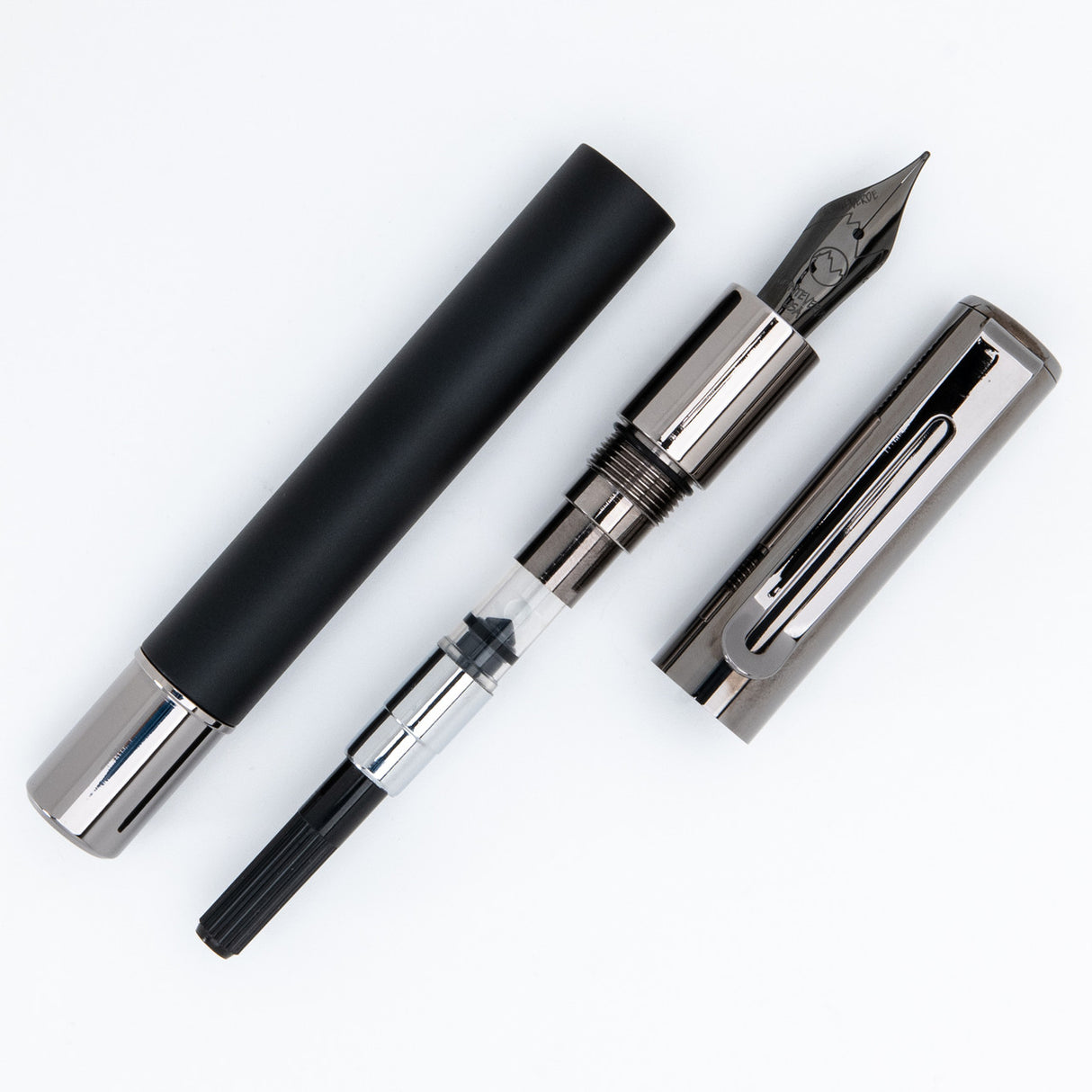 Monteverde USA® Ritma Anodized Black Fountain Pen w/ JoWo Nib