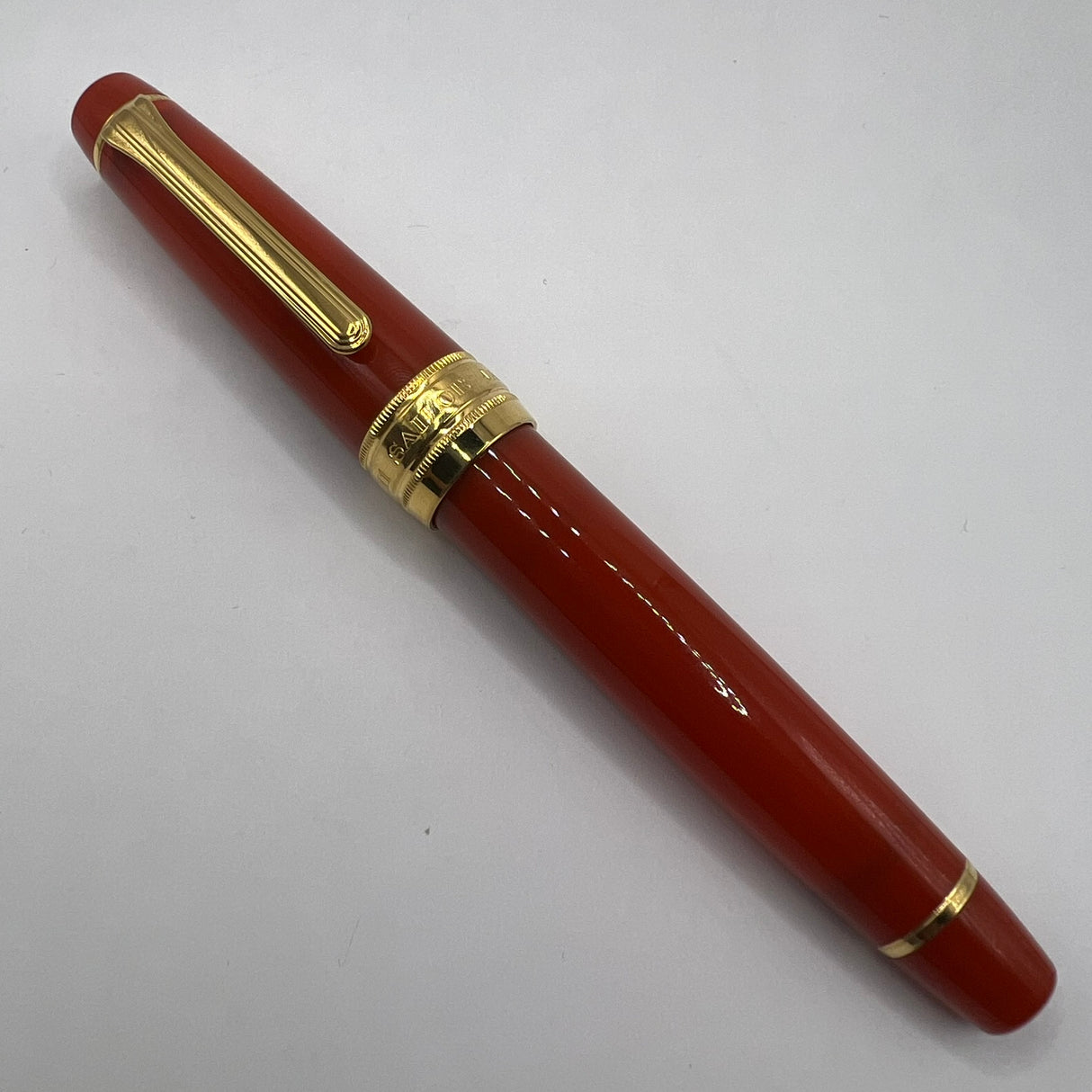 Sailor Professional Gear King of Pens Fountain Pen - Pillow Book - Autumn Sky(Coral) - Broad 21kt Gold Nib