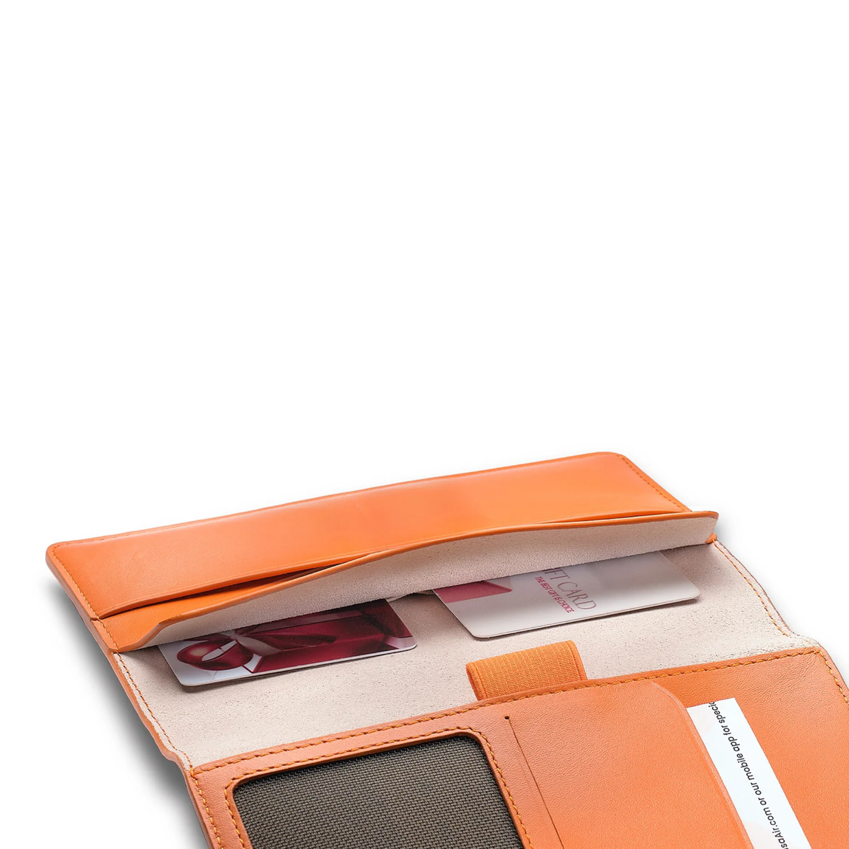 Sheaffer Emily in Paris Full-Grain Leather Passport Case with Pen Loop - Orange