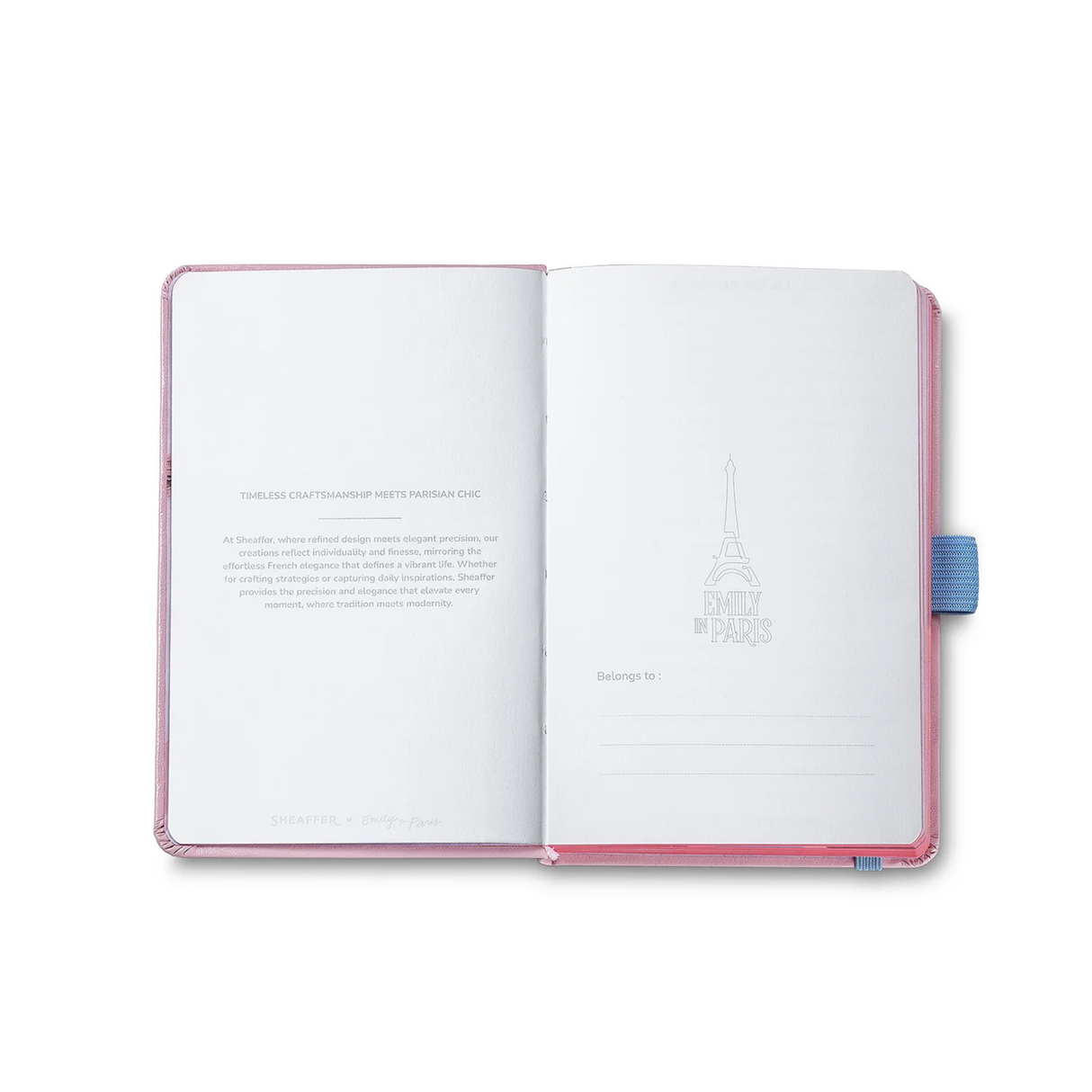 Sheaffer Prelude Mini 9810 Pastel Pink Ballpoint Pen with Swarovski Crystal and Small Hardbound Notebook Gift Set