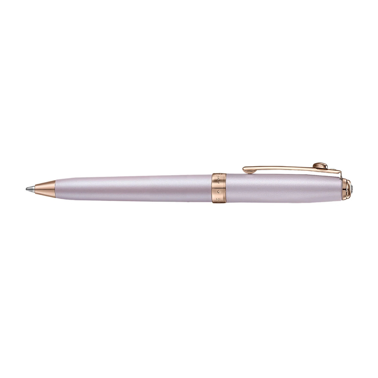 Sheaffer Emily in Paris Prelude Mini 9810 Pastel Pink and PVD Rose Gold Trims with Heart Emblem and Swarovski Crystal Ballpoint