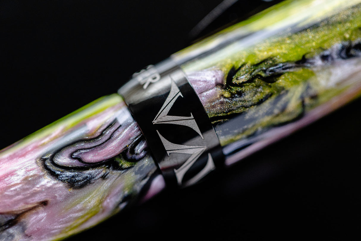 Visconti Voyager Mariposa Malachite with PVD Black Trims Limited Edition - Fountain Pen