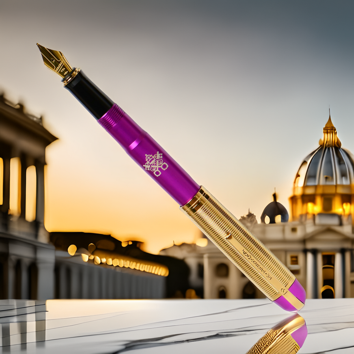 Wahl Eversharp Skyline Vatican Purple Fountain Pen Collection