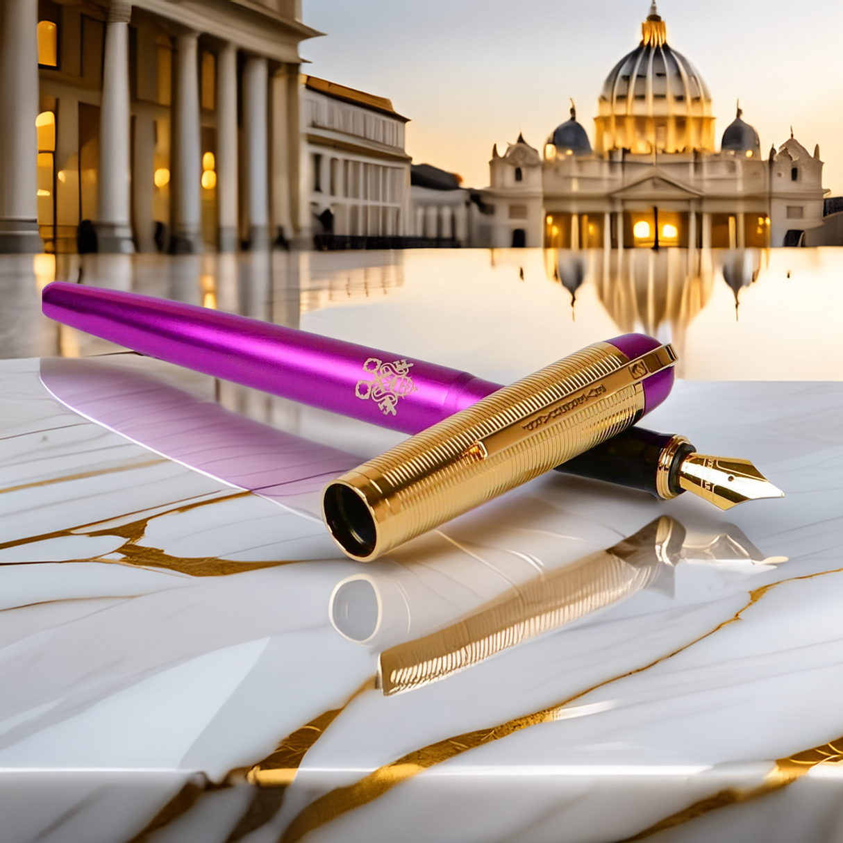 Wahl Eversharp Skyline Vatican Purple Fountain Pen Collection