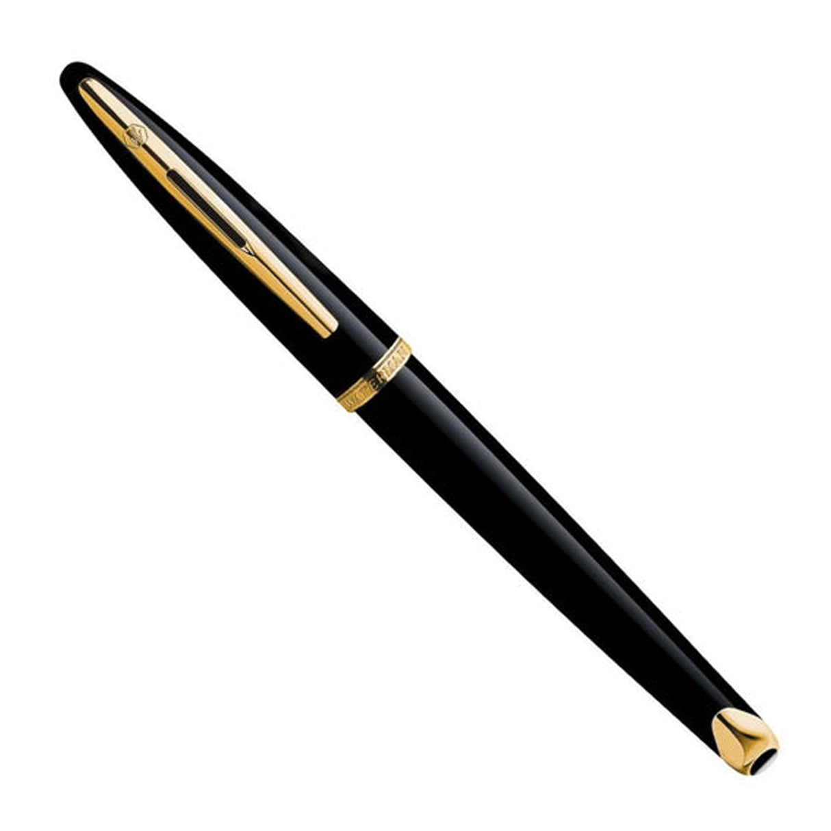 Waterman Carène Black Gold Trim Fountain Pen (18kt Nib)