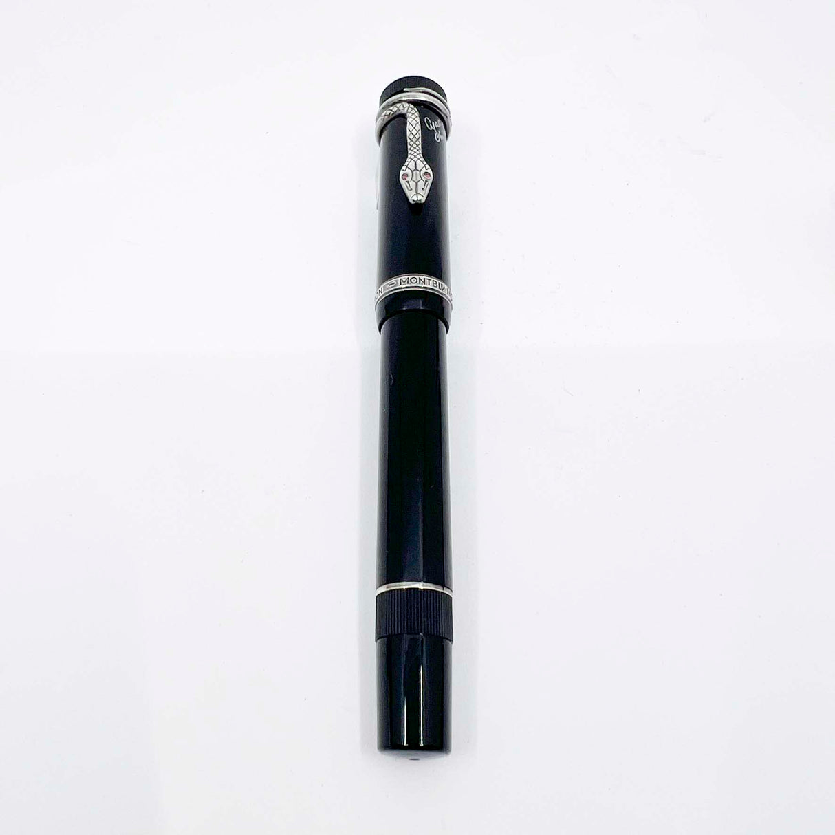 Montblanc Agatha Christie Sterling Silver Limited Edition Fountain Pen - Fine 18kt Gold Nib