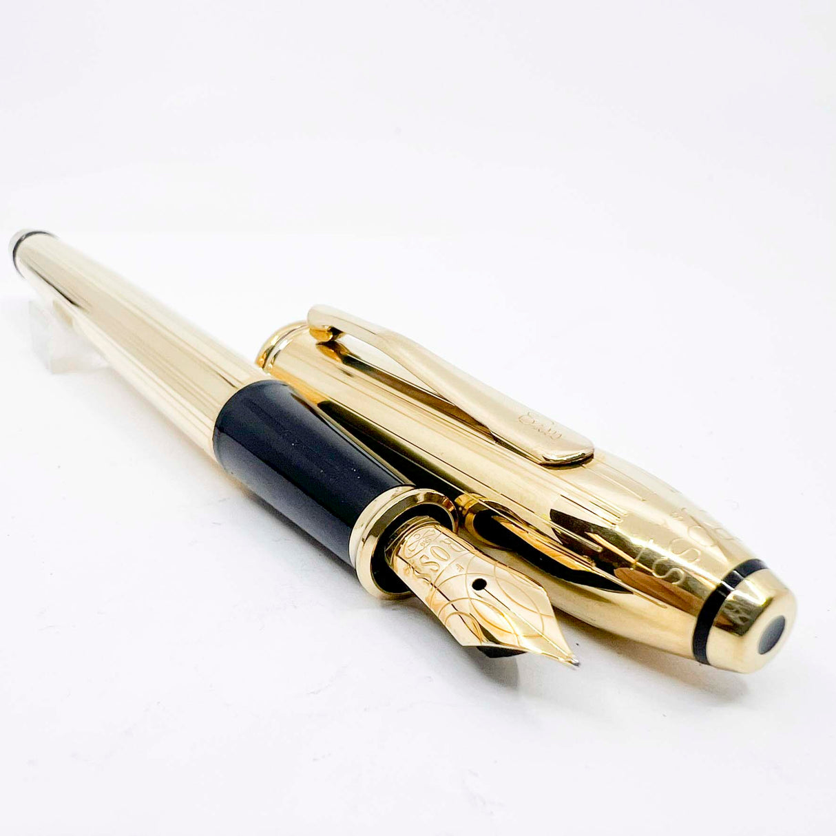 Cross Townsend 18kt Gold-Filled Fountain Pen - Made in USA - Fine 18kt Gold Nib