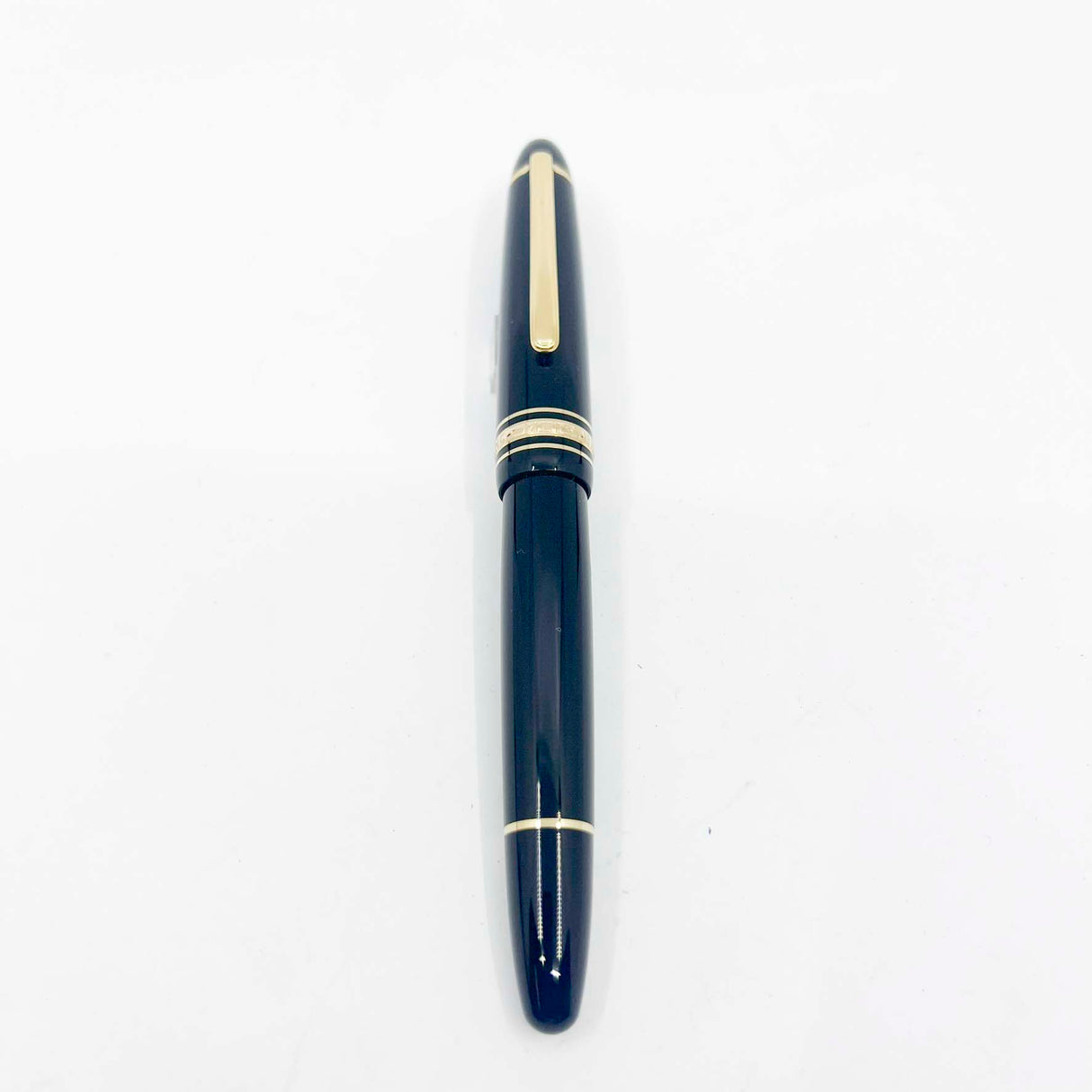 Montblanc #147 Traveler Black Resin CARTRIDGE-FILL LeGrand Meisterstuck Fountain Pen - Fine 14kt Gold Nib