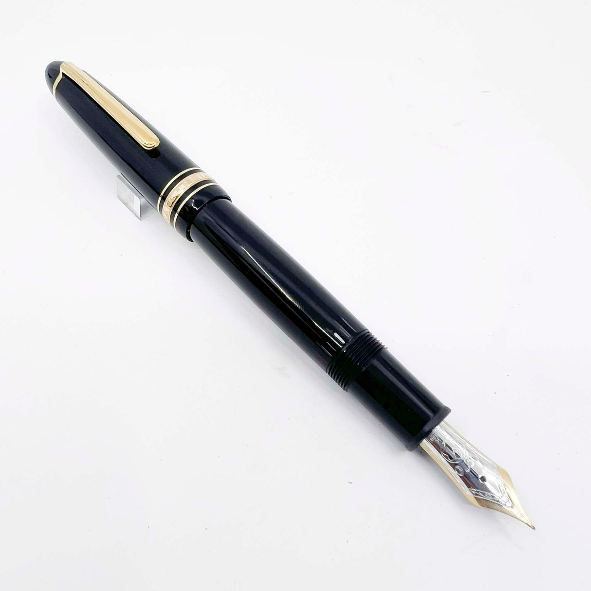 Montblanc Meisterstuck Black Resin #146 LeGrand Fountain Pen - Extra Fine 14kt Gold Nib