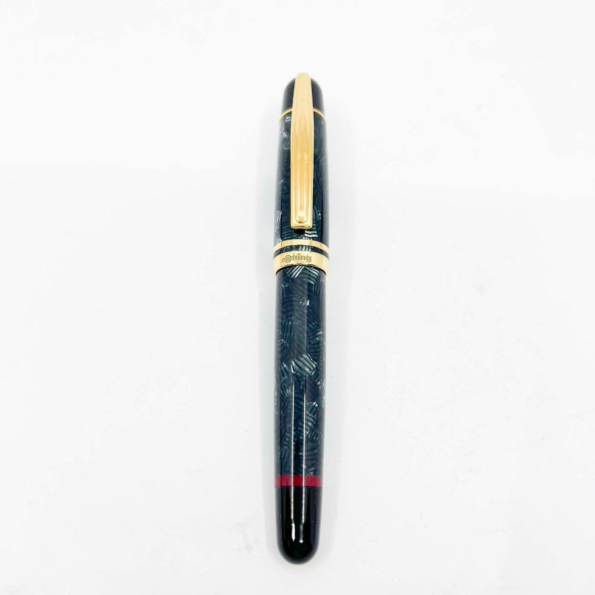 Rotring (German for "Red Ring") Tintenkuli "1928" Celluloid Limited Edition Fountain Pen Celebrating 70 Years of Rotring Pen Production - Medium 18kt Gold Nib + an Interchangeable Stylographic Tubular Point