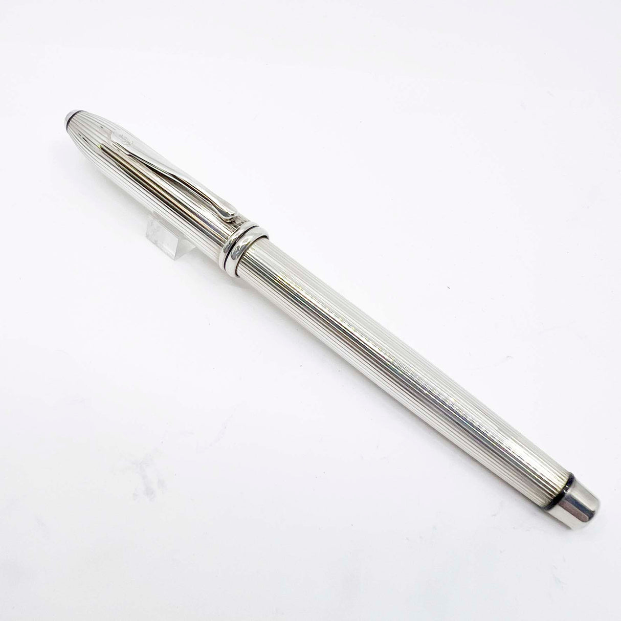 Cross Townsend Sterling Silver Fountain Pen - Made in USA - Fine 18kt Gold Nib